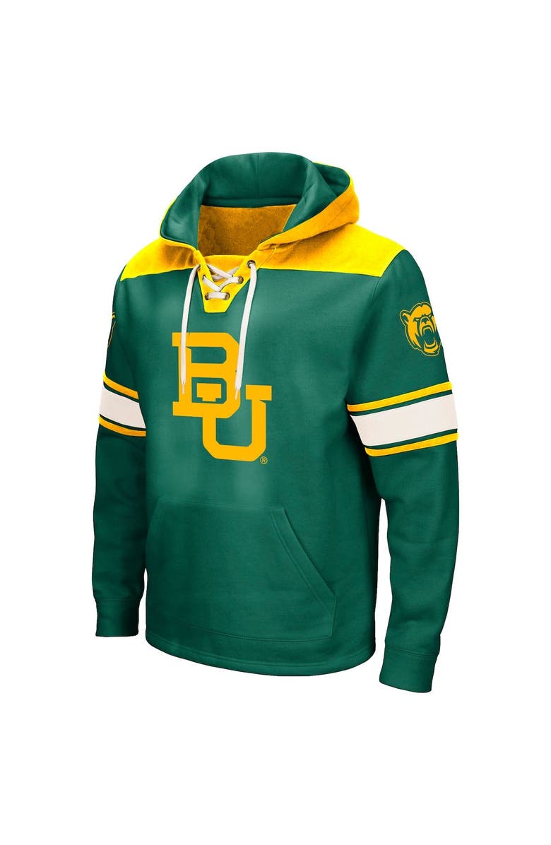 COLOSSEUM Men's Colosseum Green Baylor Bears 2.0 Lace-Up Pullover Hoodie, Alternate, color, Green