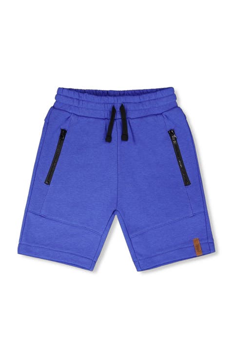 French Terry Shorts with Cross Seams