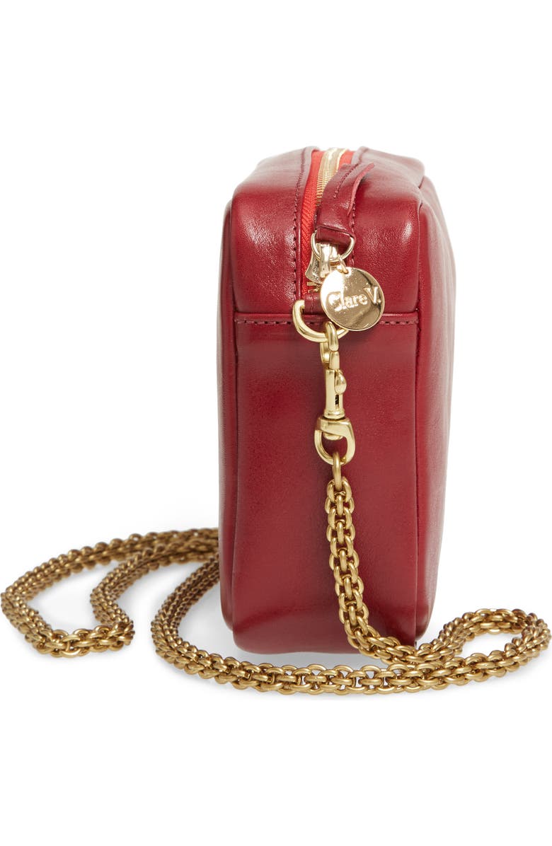 Clare V. Leather Crossbody Bag, Alternate, color,