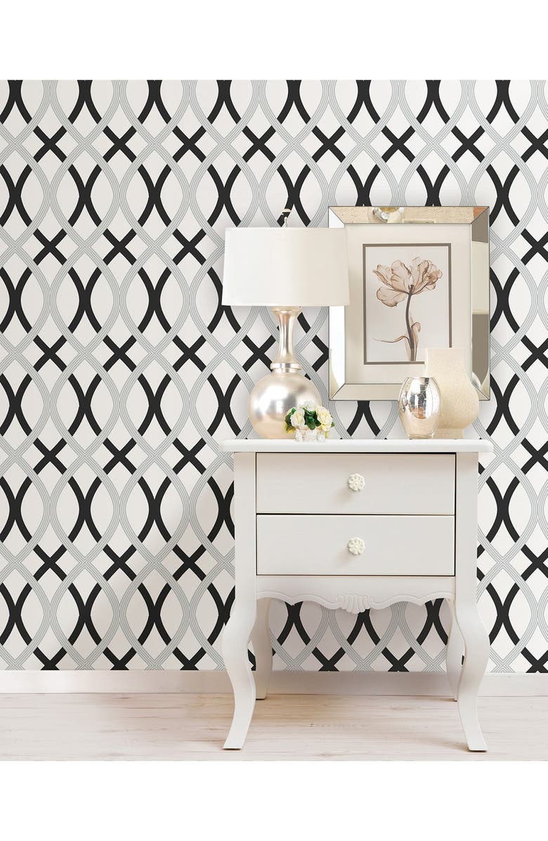 Wallpops Geometric Print Reusable Peel & Stick Vinyl Wallpaper, Alternate, color, 