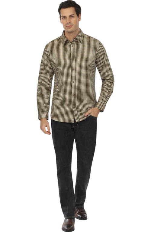 Vustra Mammoth Woods Plaid Button-down Shirt In Olive