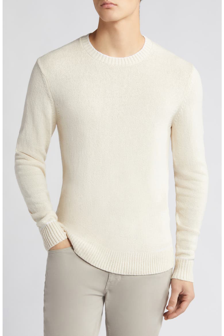 Ves Cotton Blend Crewneck Sweater, Main, color, BUTTERCREAM