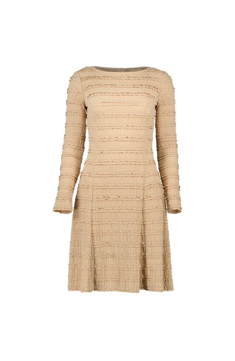 IVONNE Knitted Dress with Long Sleeves, Alternate, color, Lightbrown