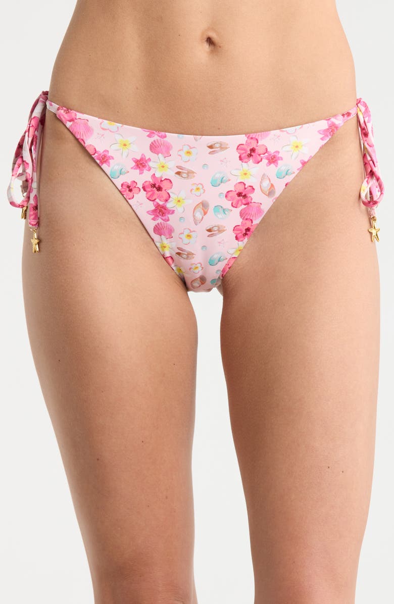 Dippin Daisys Mia Side Tie Bikini Bottoms, Main, color, Pink Oasis