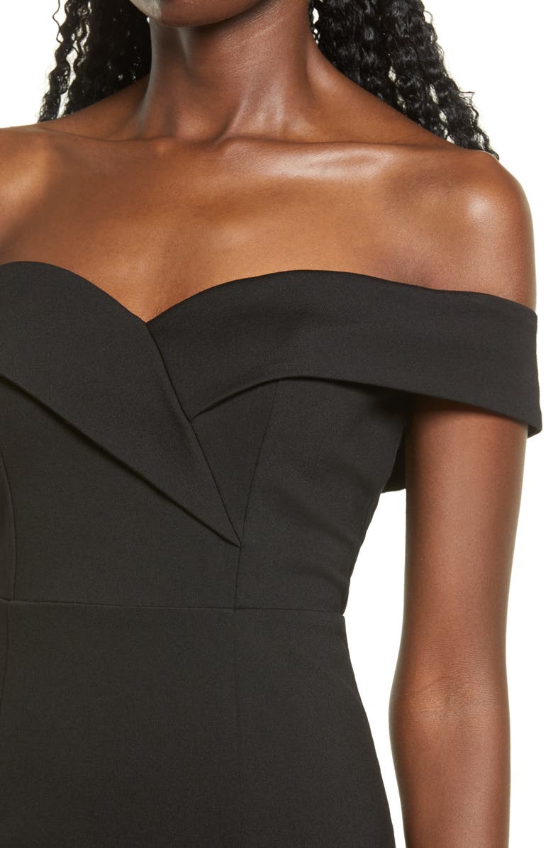 Lulus Classic Glam Off the Shoulder Dress, Alternate, color, 