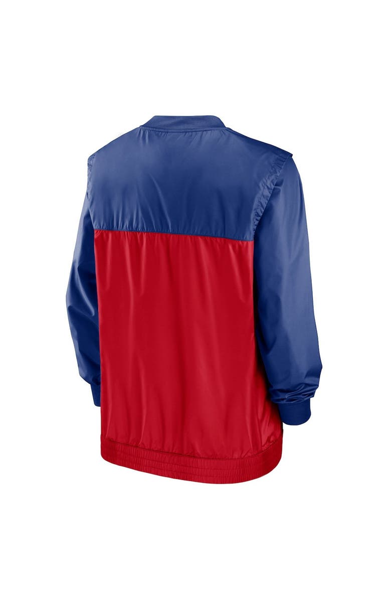 Nike Men's Nike Red/Royal Texas Rangers Cooperstown Collection V-Neck Pullover, Alternate, color,