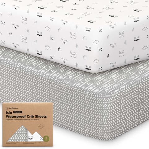 2-Pack Isla [Protect+] Waterproof Crib Sheets