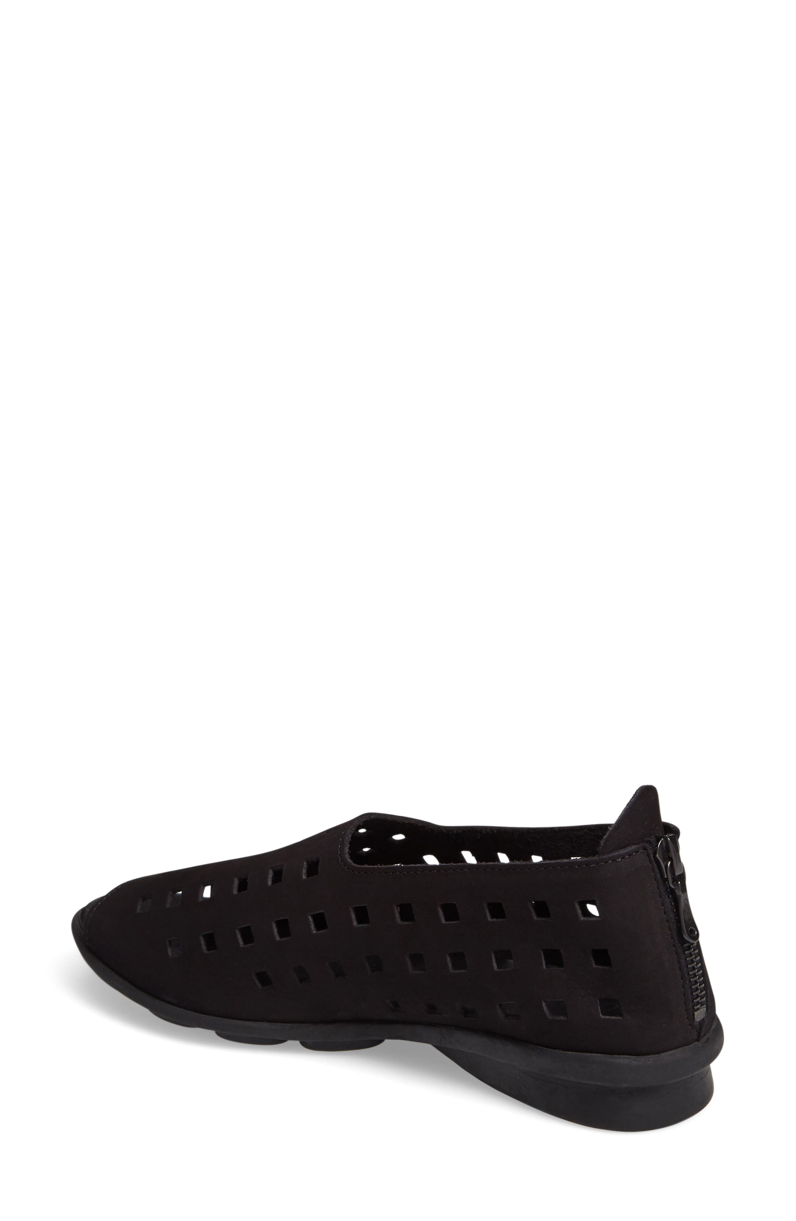 'Drick' Flat, Alternate, color, NOIR NUBUCK LEATHER