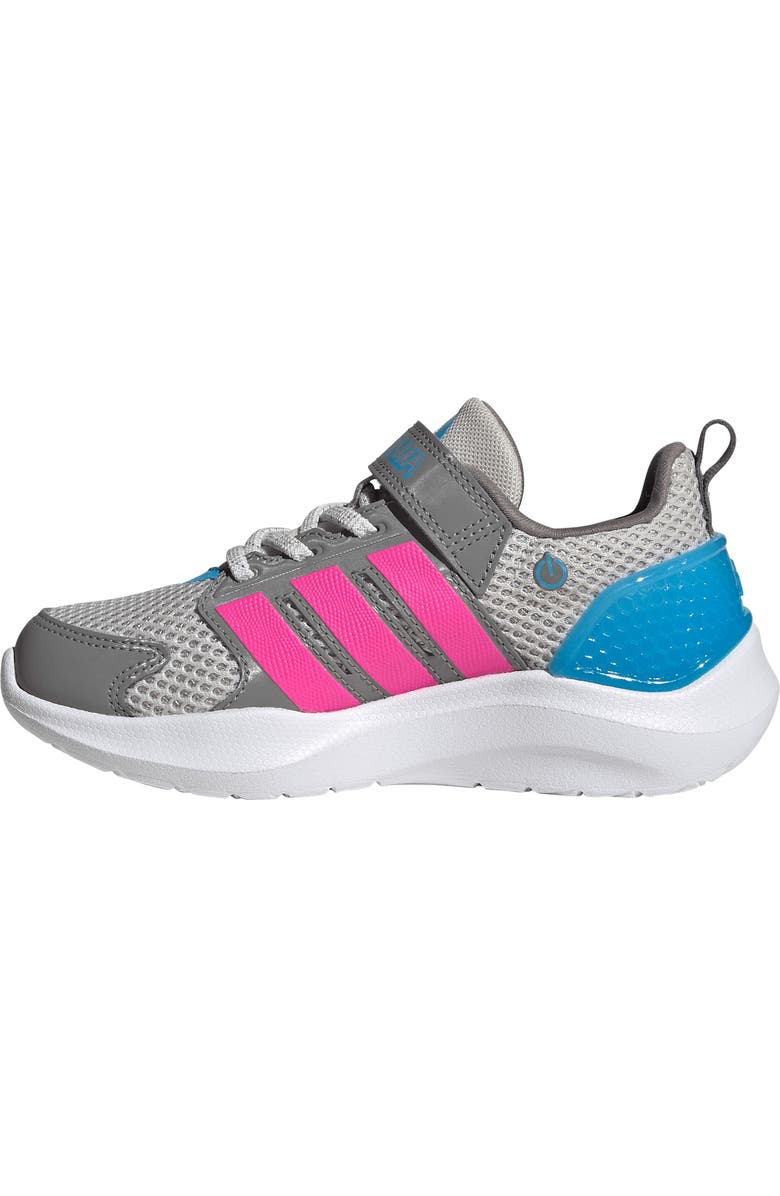 adidas Kids' Lightorama Sneaker, Alternate, color, Grey/ Pink/ Aquamarine