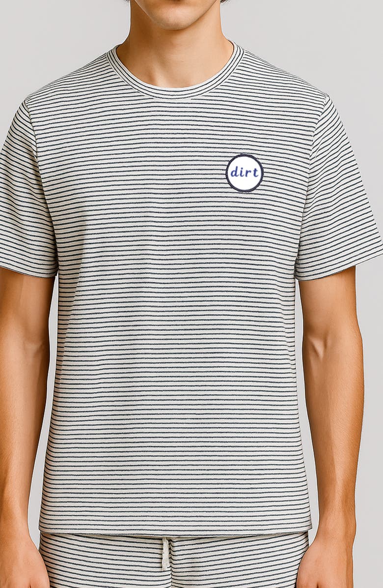 D.RT Vacay Stripe T-Shirt, Main, color, White / Blue