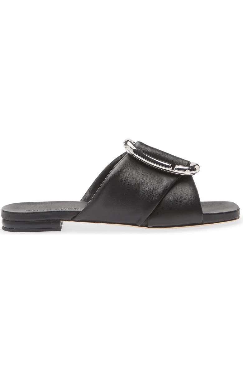 Marc Jacobs The Pop J Marc Slide Sandal, Alternate, color, Black