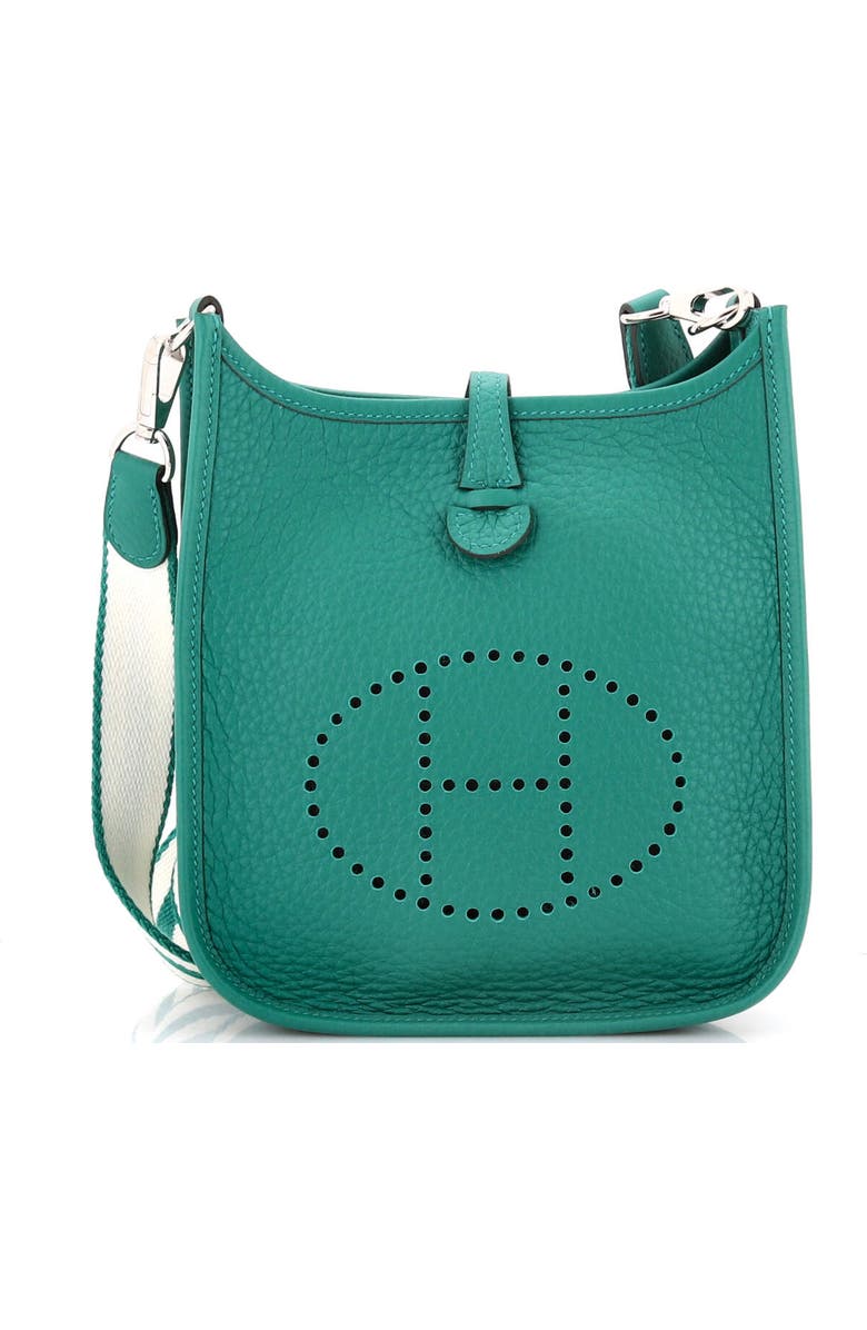 Pre-Owned Hermes Evelyne Bag Gen III Clemence TPM, Main, color, Vert Vertigo