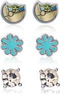 Star Wars The Mandalorian Stud Earrings, 3 Pairs