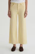AG Saige Raw Hem Ankle Wide Leg Jeans