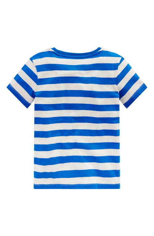 Mini Boden Kids' Stripe Fruit Bouclé Cotton Graphic T-shirt
