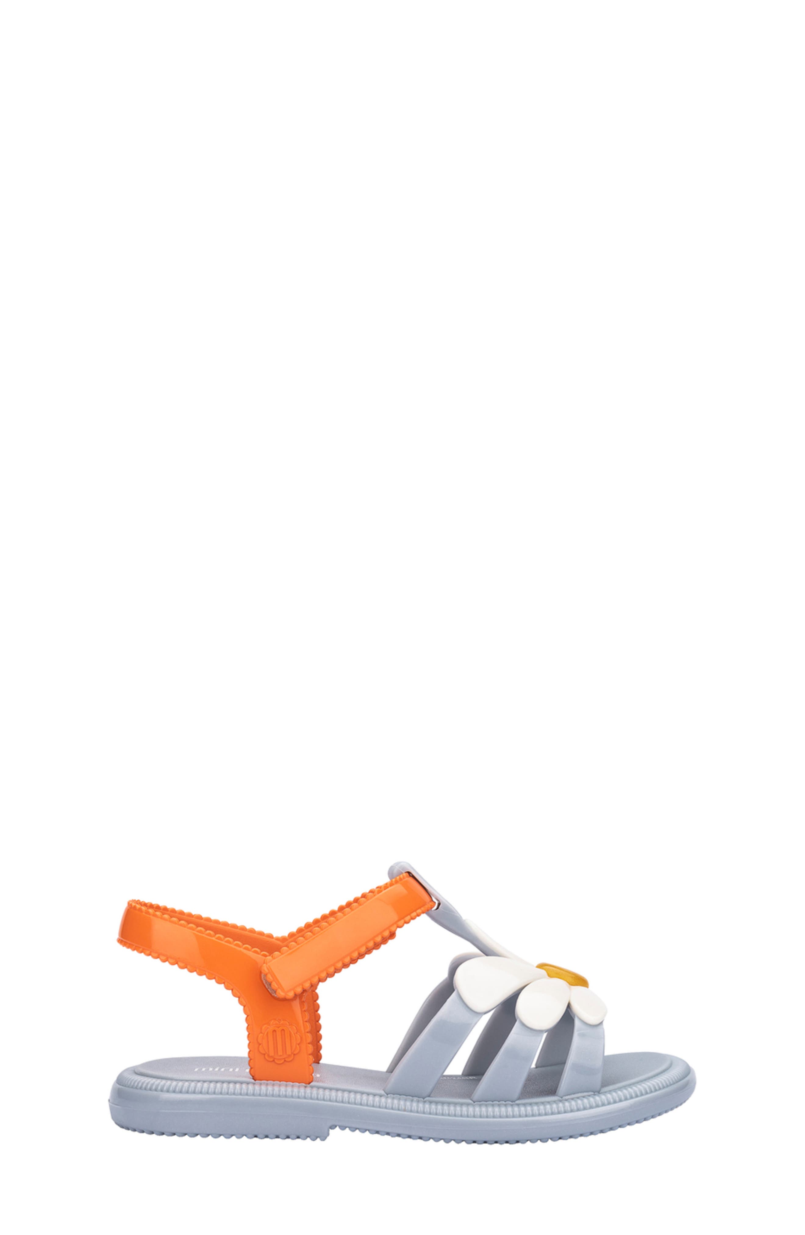 Kids' Hip Bloomy Ankle Strap Sandal, Alternate, color, BLUE/ORANGE