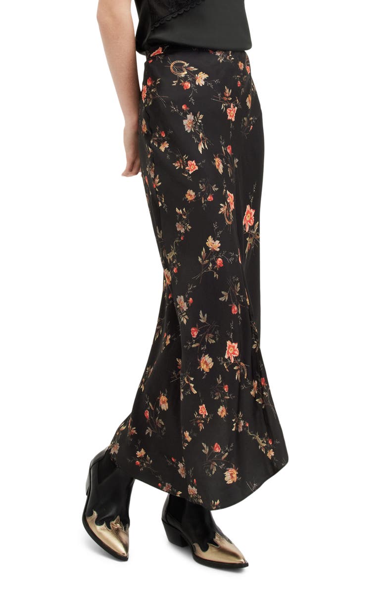 AllSaints Luisa Tanana Asymmetric Maxi Skirt, Alternate, color,