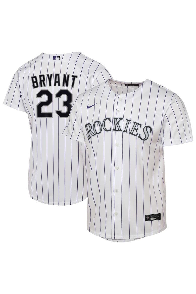 Youth Nike Kris Bryant White Colorado Rockies Home Replica Player Jersey, Alternate, color, White