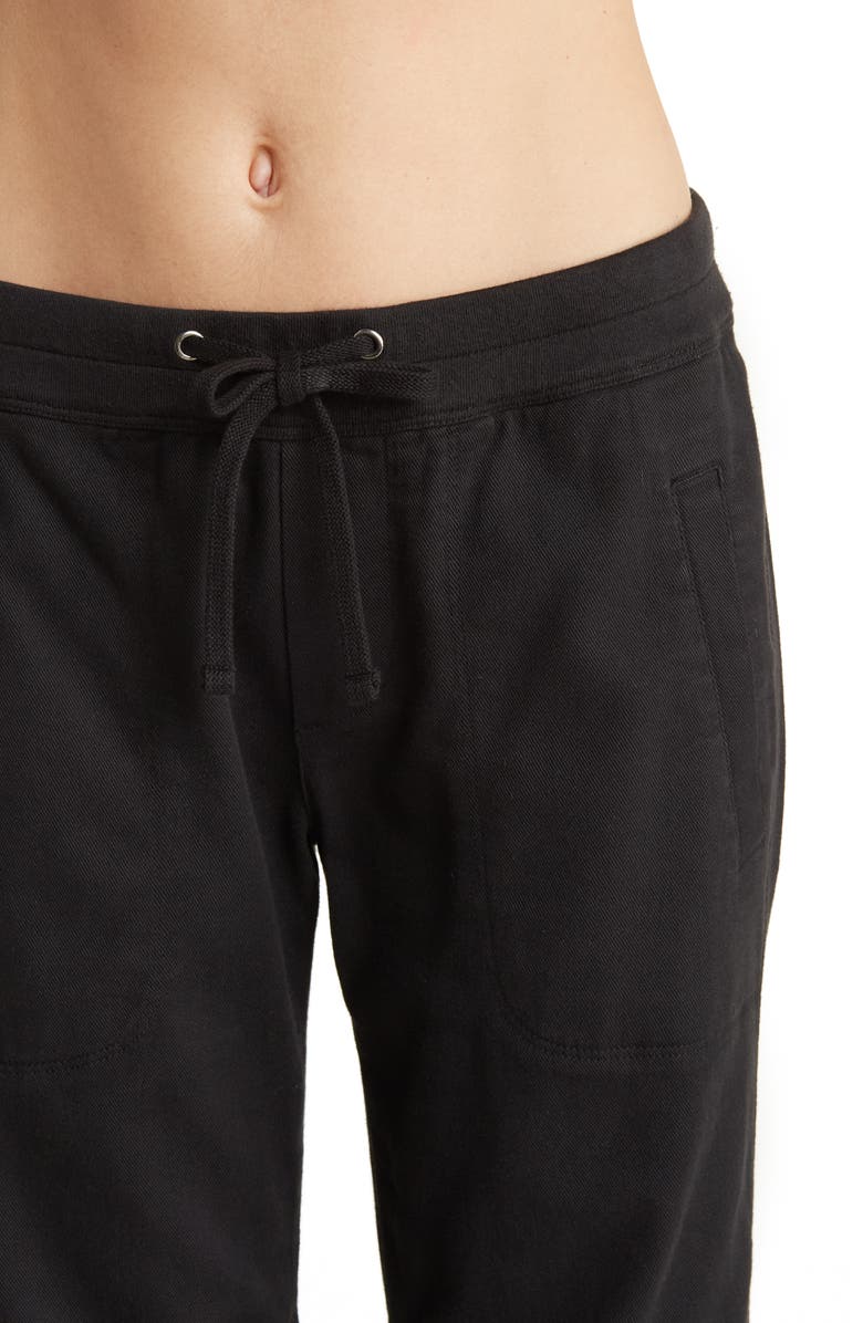James Perse Soft Drape Utility Pants, Alternate, color, Black