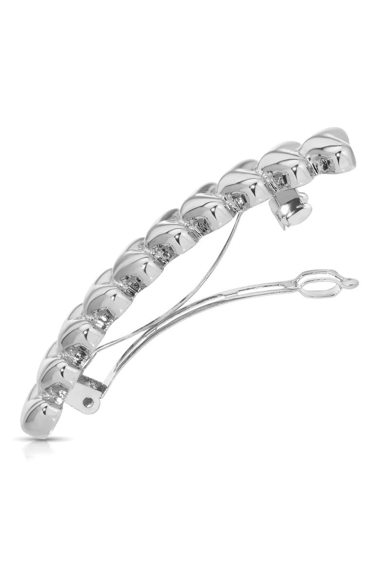 Moderna Barrette, Alternate, color, SILVER