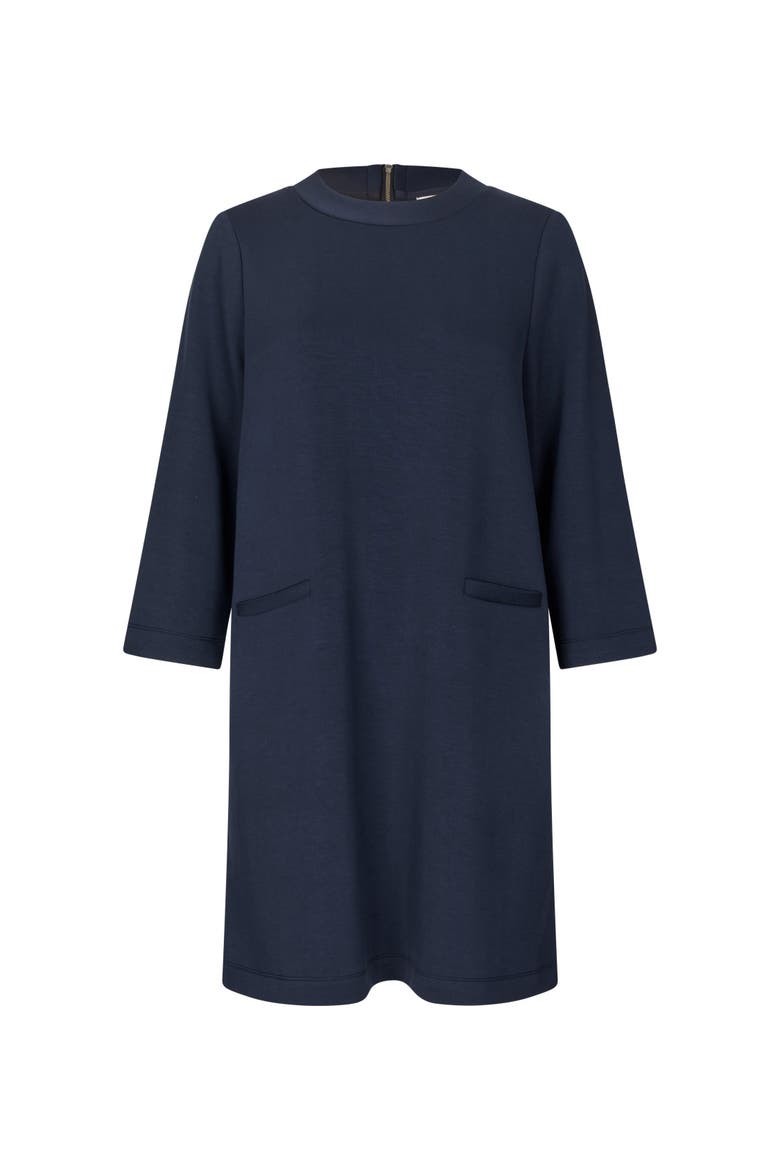 Goldine Round Neck Tunic Dress, Alternate, color, Navy Blazer