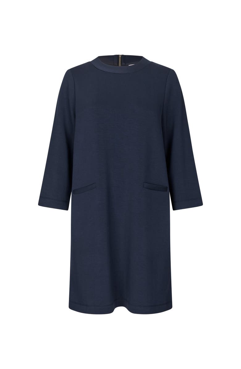 Masai Copenhagen Goldine Round Neck Tunic Dress, Alternate, color, Navy Blazer