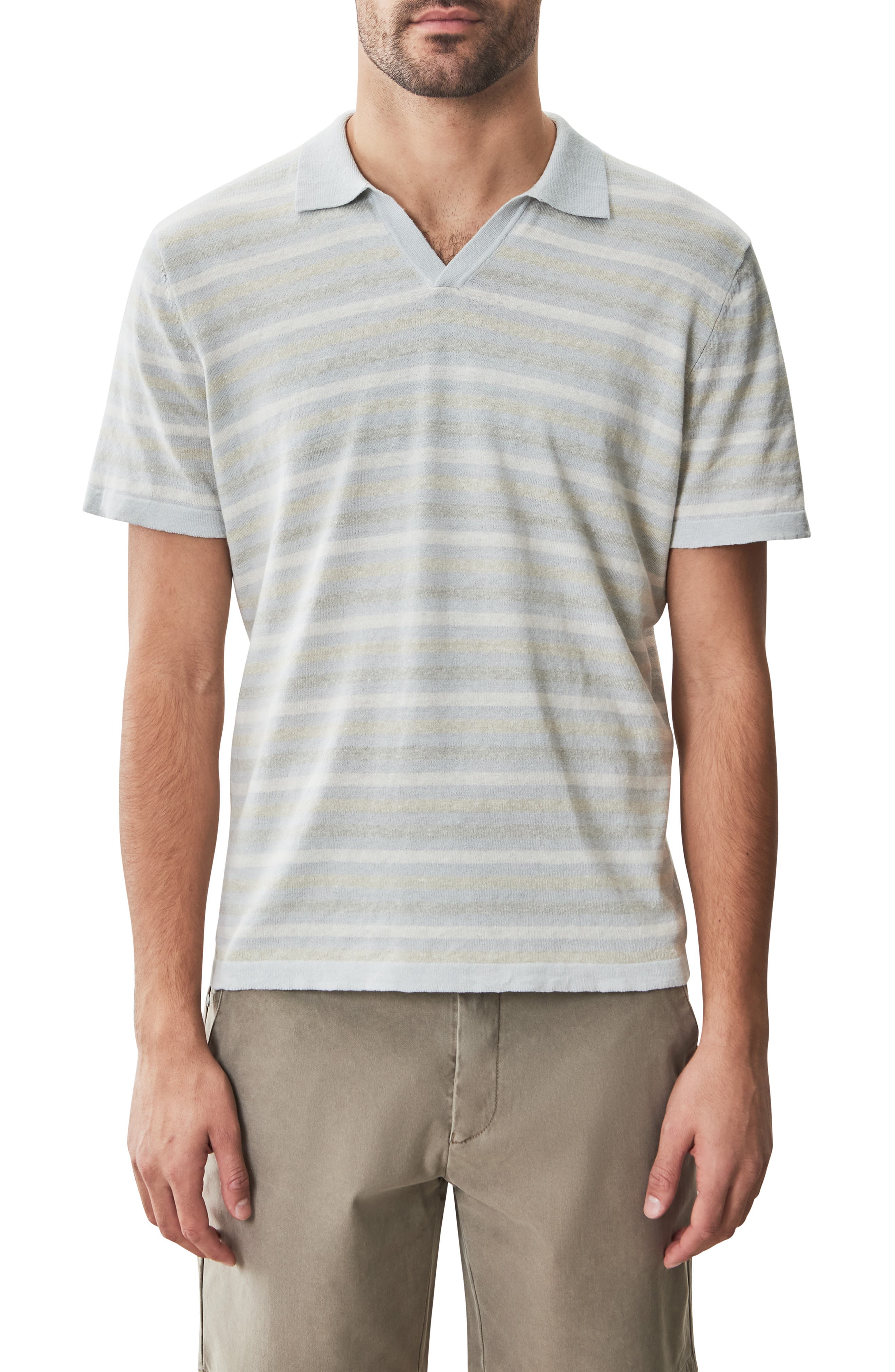 Robert Barakett Lesko Johnny Collar Polo Sweater