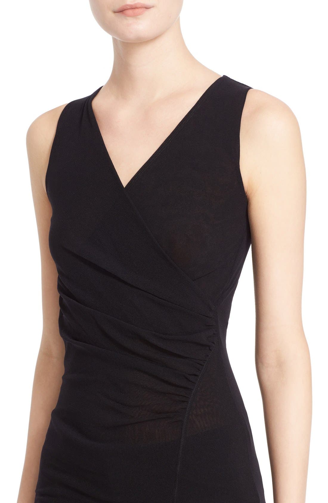 Fuzzi Surplice Tulle Mesh Tank (Women) | Nordstrom