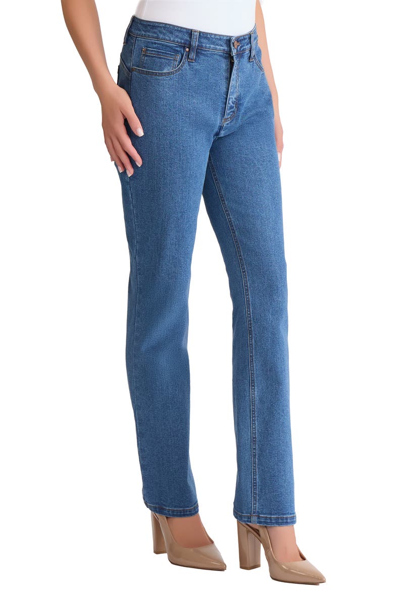 Jones New York Lexington Straight Leg Jeans, Alternate, color, Oasis Wash