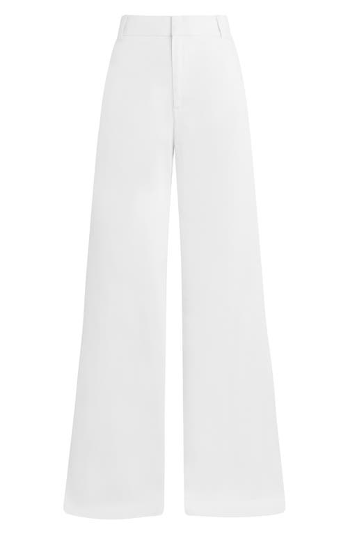 Favorite Daughter Exclusive Phoebe Twill Cropped Flared-leg Pants In Bright White