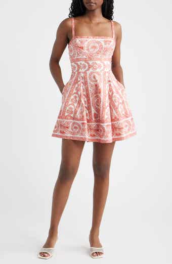 The Margot Paisley Fit & Flare Minidress