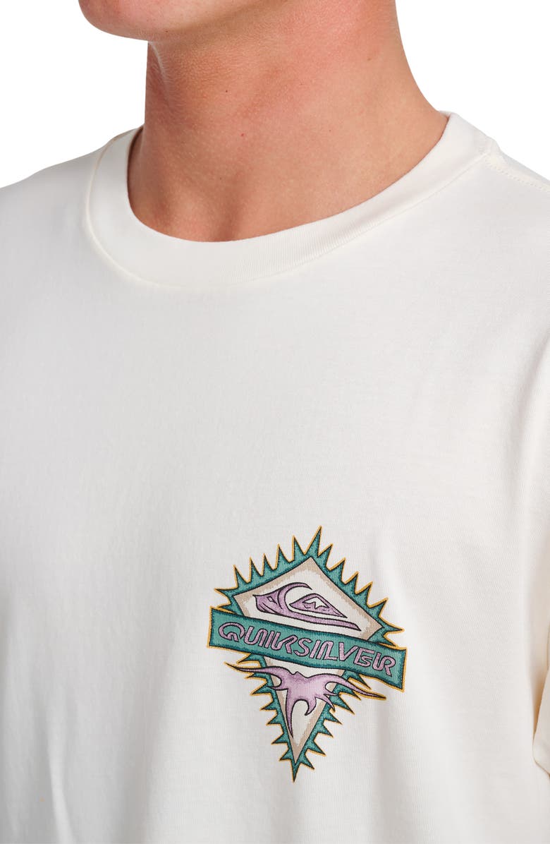 Quiksilver Liberty Spikes Graphic T-Shirt, Alternate, color, Snow White