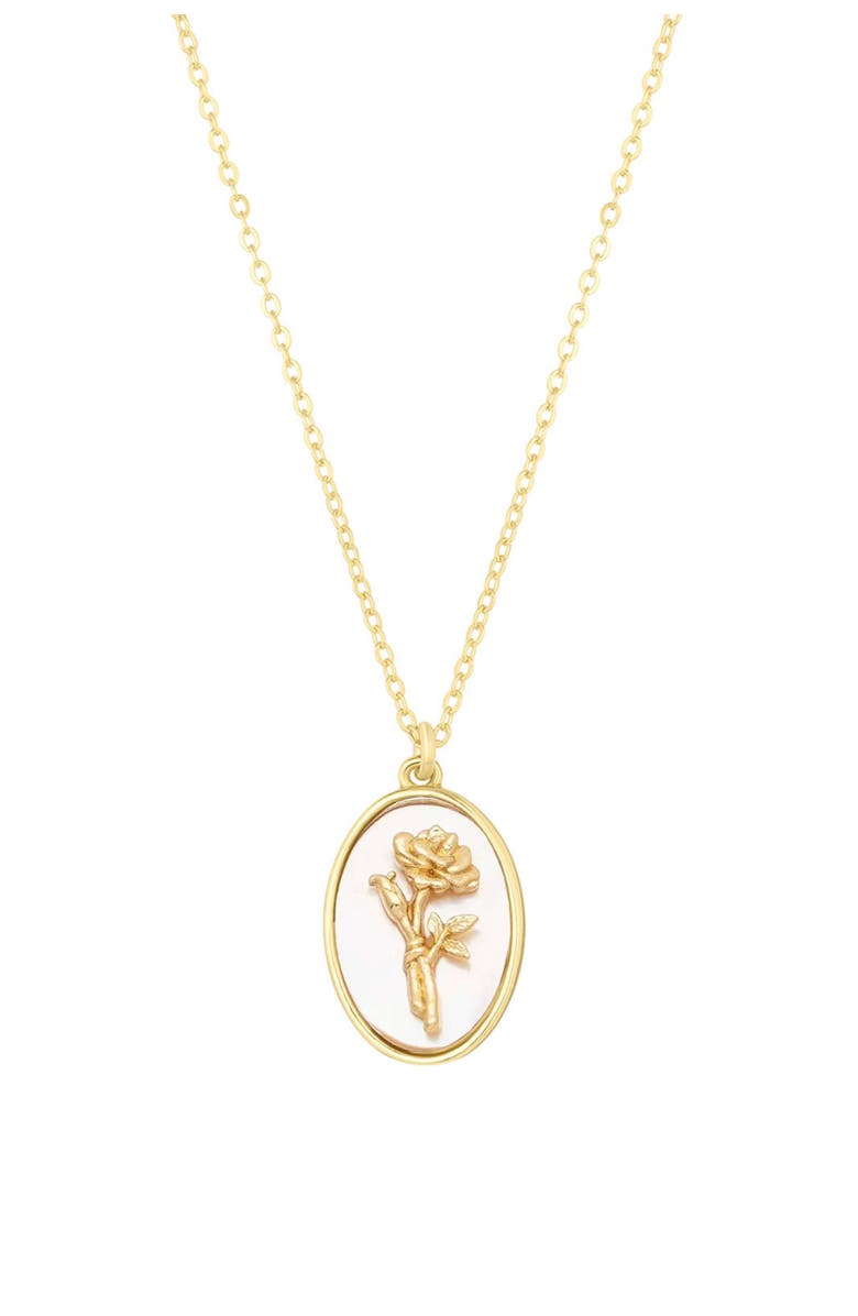 Set & Stones Katrina Birth Flower Necklace, Main, color, Gold / June