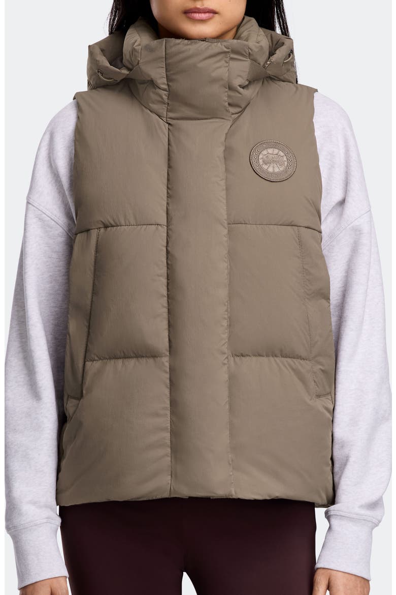 Junction 750 Fill Power Down Puffer Vest, Main, color, TAUPE GREY