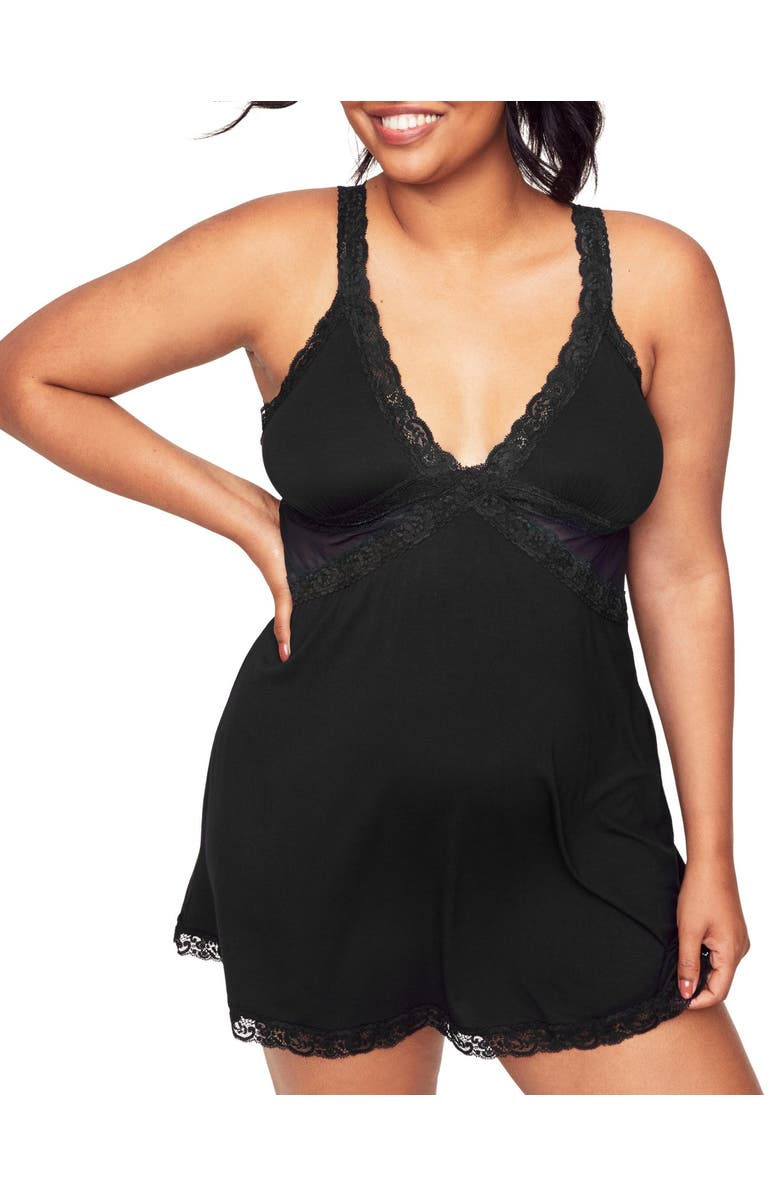 Adore Me Primrose Slip, Main, color, Black