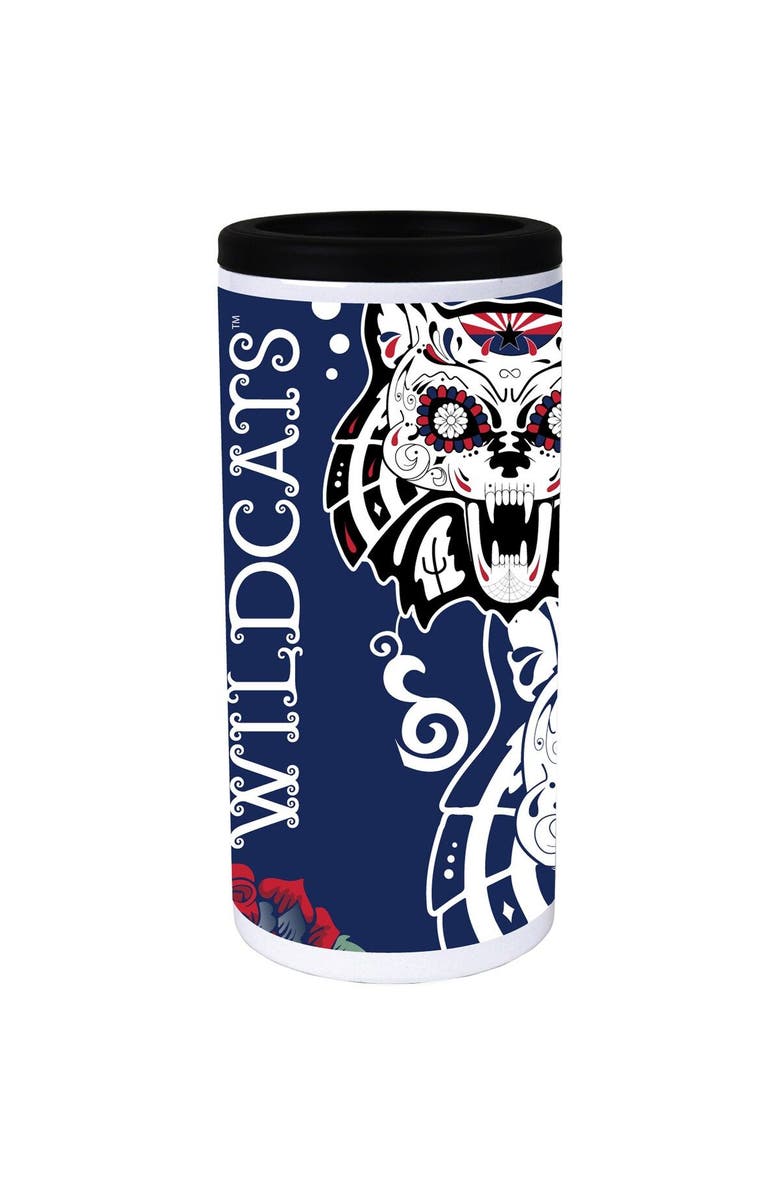 INDIGO FALLS Arizona Wildcats Dia Stainless Steel 12oz. Slim Can Cooler, Main, color, 