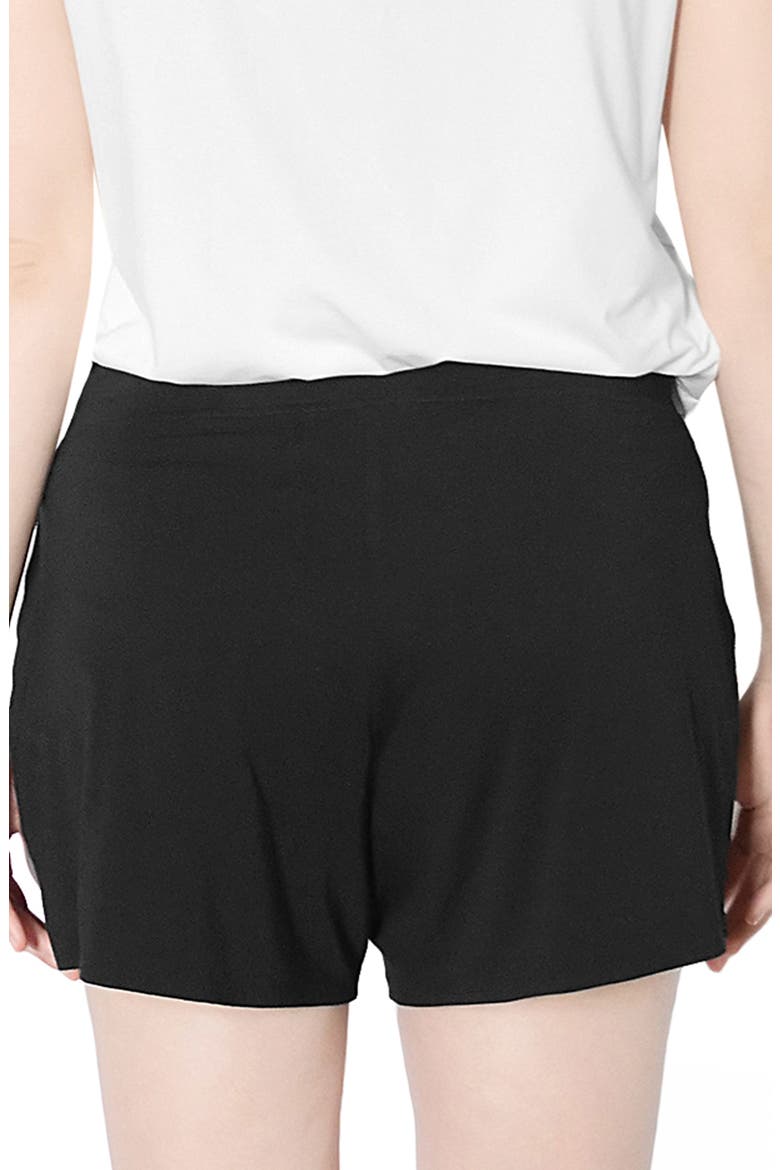 Maternity & Postpartum Lounge Short, Alternate, color, BLACK