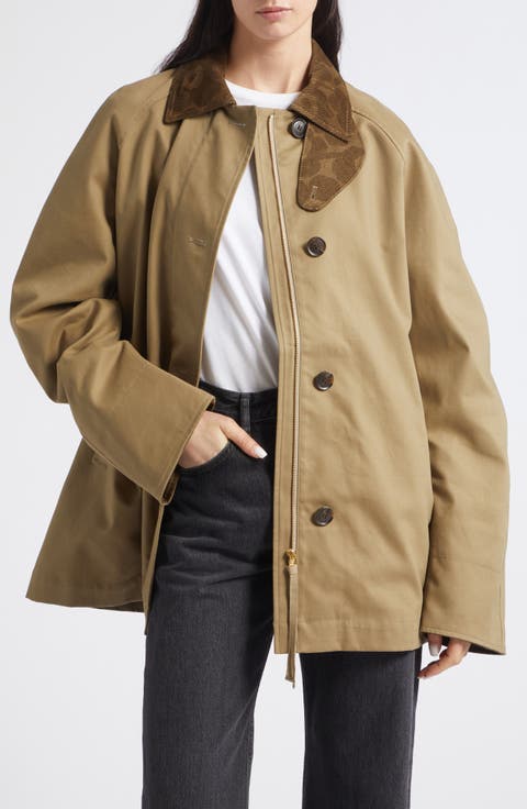 Essee Solid Cotton Coat