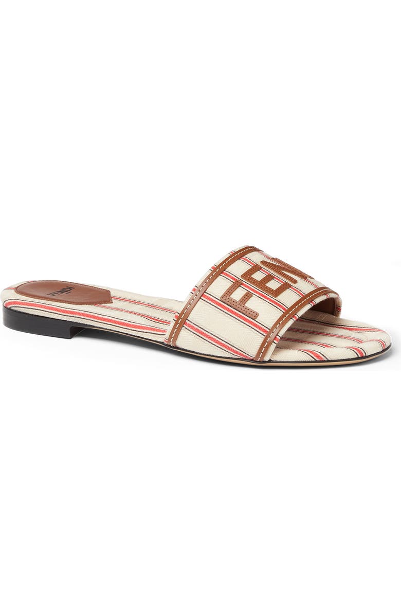 Fendi Sunshine Slide Sandal, Main, color, Stripe Multi