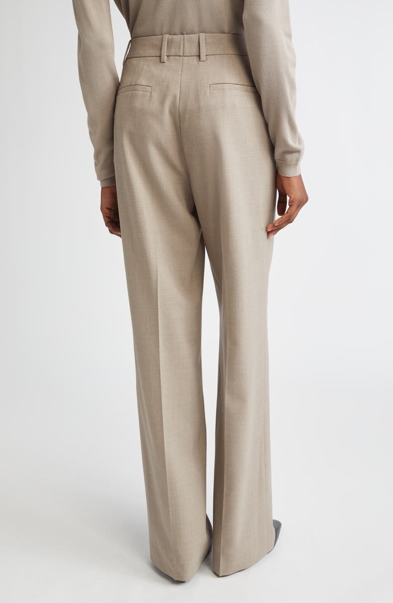 Lafayette 148 New York Gates Stretch Wool Straight Leg Pants, Alternate, color, Hickory