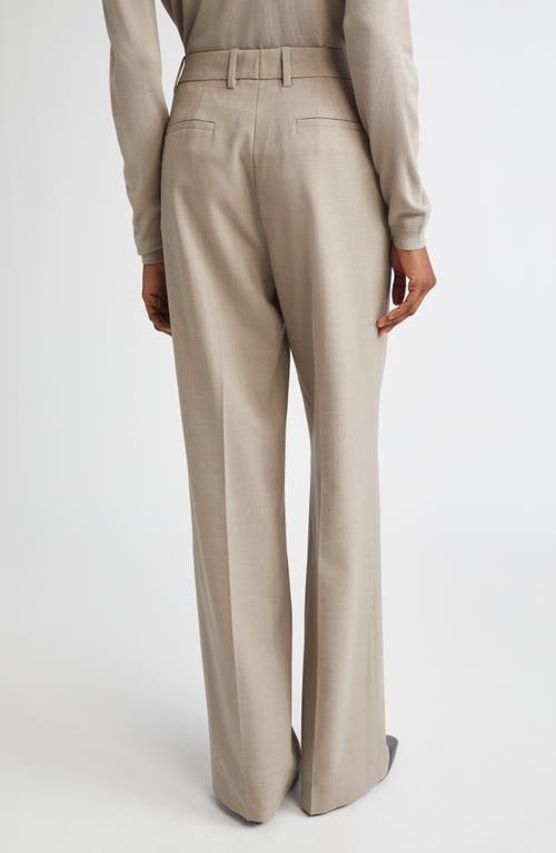 Lafayette 148 New York Gates Stretch Wool Straight Leg Pants In Brown
