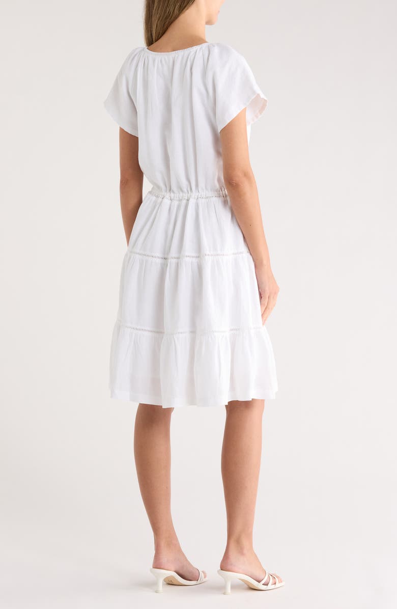 Splendid Jolene Flutter Sleeve Dress, Alternate, color, White