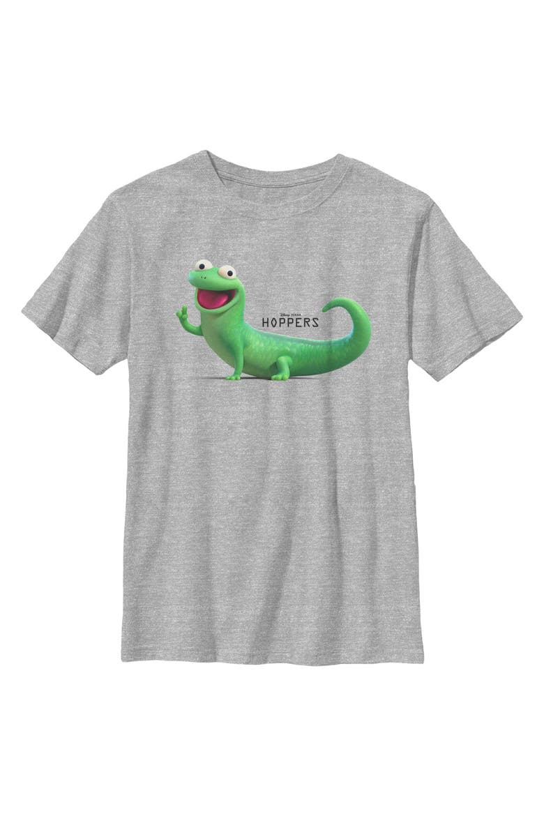 Boy's Hoppers Tom Lizard Happy and Cute Pose  Graphic T-Shirt, Main, color, Sport Grey