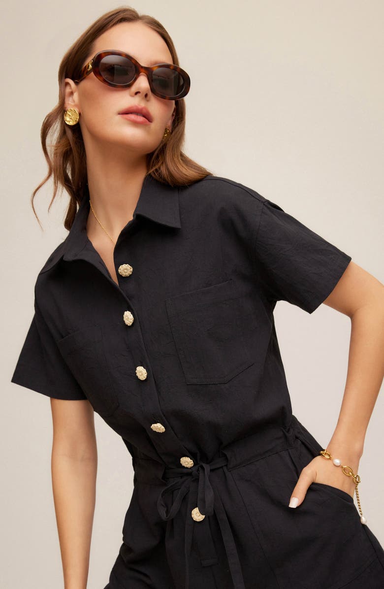 FIFTEEN TWENTY Daliah Tie Waist Romper, Alternate, color,