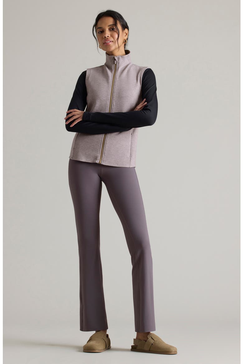 DreamGlow Zip-Up Vest, Alternate, color, TAUPE MIST