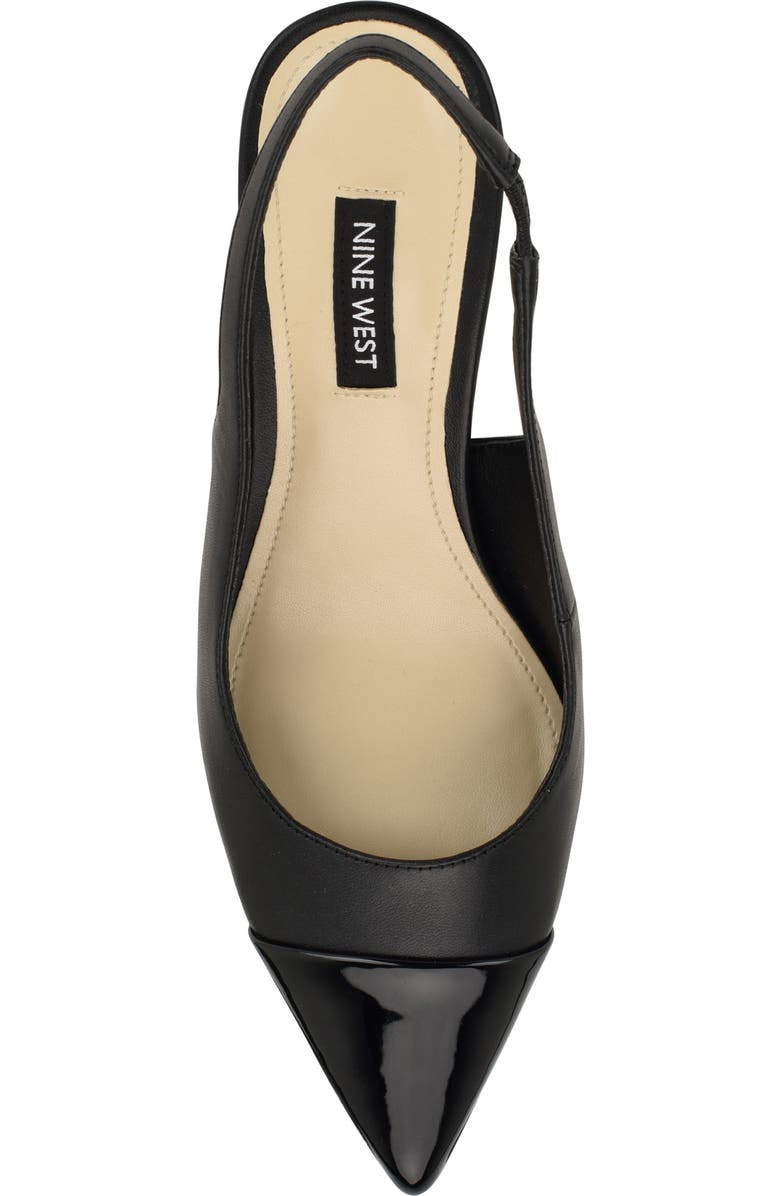 Nine West Awaie Slingback Pointed Cap Toe Pump, Alternate, color,