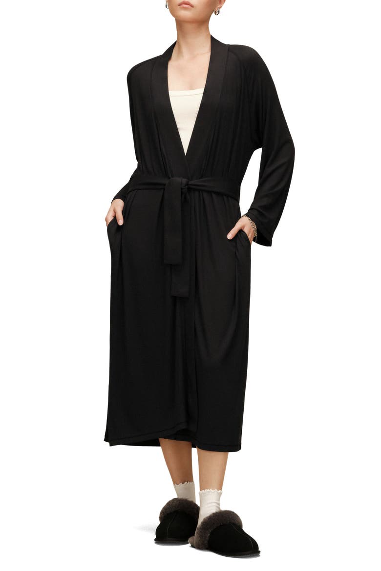 Myra Rib Robe, Main, color, BLK