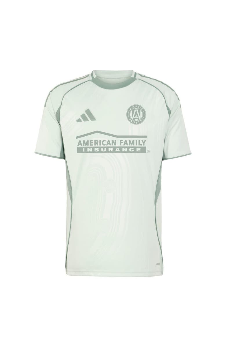 adidas Men's adidas Light Green Atlanta United FC 2025 One Planet Pre-Match Top, Alternate, color, Light Green
