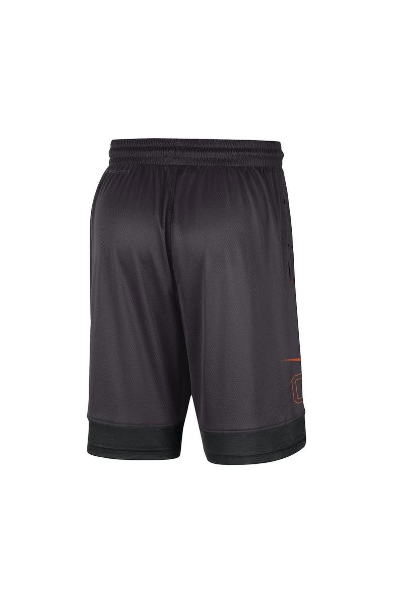 Nike Men's Nike Charcoal Clemson Tigers Performance Fast Break Shorts, Alternate, color, Charcoal