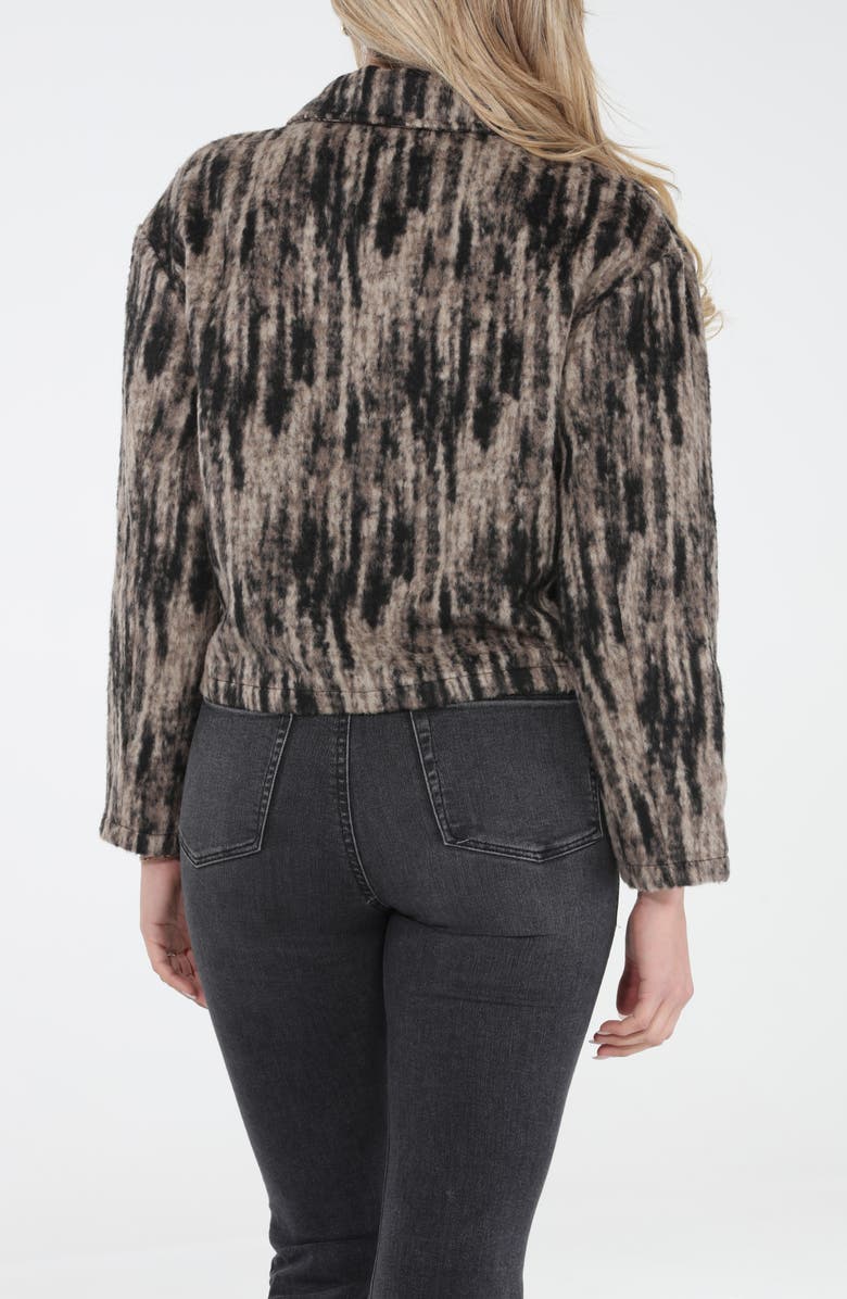 RAIN AND ROSE Animal Crop Jacket, Alternate, color, Multi Stripe